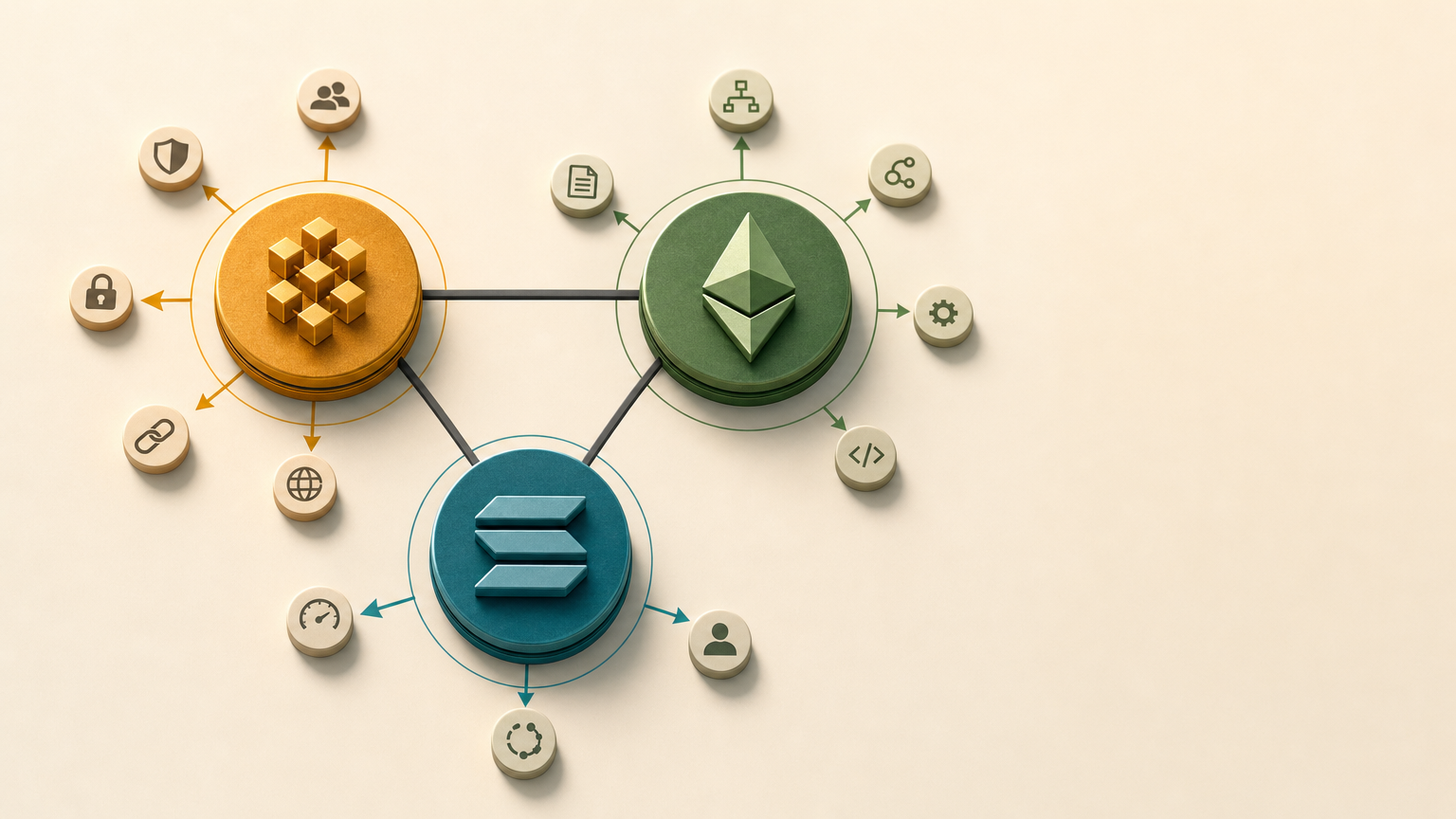 3. Bitcoin vs Ethereum vs Solana: Understanding the Differences SEO Keywords: Bitcoin vs Ethereum, Ethereum vs Solana, cryptocurrency comparison Compare the three major blockchain ecosystems, their technologies, practical applications, strengths and limitations. Recommended length: 2,000 words. — Crypto 101 by Laurie Suarez