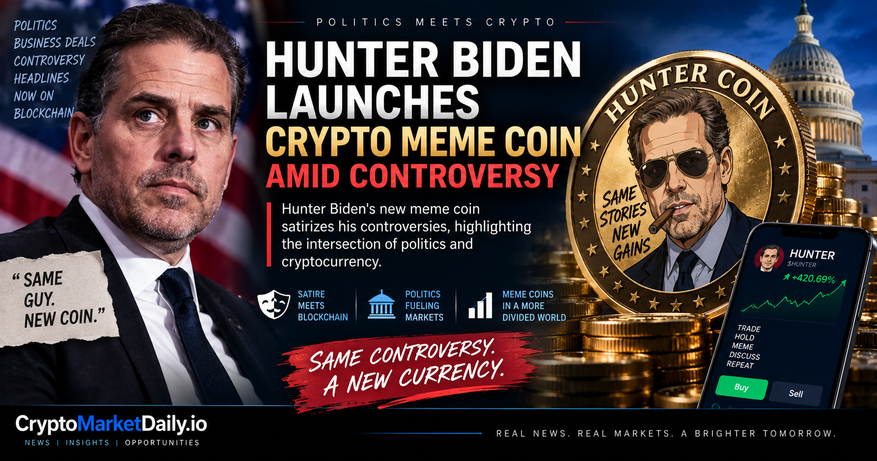 A meme coin launch involving a political figure sparks controversy in the crypto community