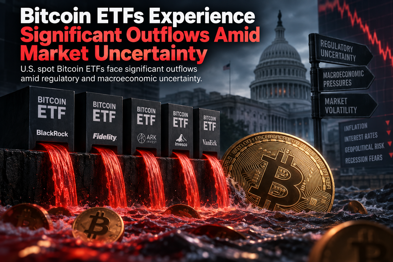 Bitcoin ETFs Experience Significant Outflows Amid Market Uncertainty