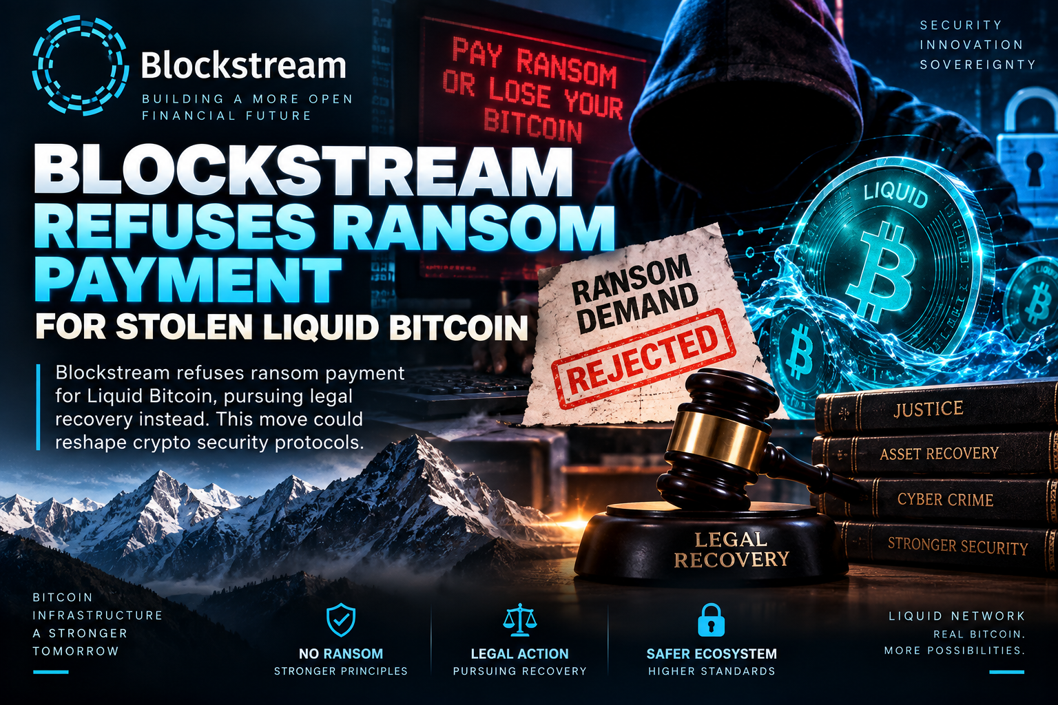 Blockstream Refuses Ransom Payment for Stolen Liquid Bitcoin